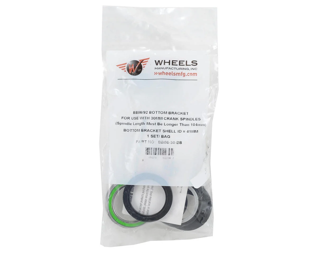 Wheels Manufacturing Bottom Bracket (Silver) (BB86/92) (104mm+) (30mm/386EVO Spindle) - view 2